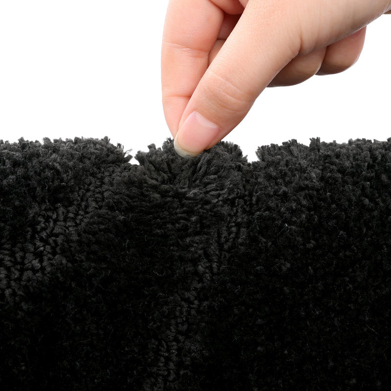 5-Piece Microfiber Bath Rug Set - Non-Slip Absorbent Bathroom Mats
