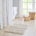 Asher - Boho Cotton Blend Hand-Woven Bath Rug with Non-Slip Backing