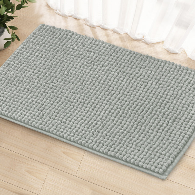 Luxury Chenille Bath Rug - Soft Absorbent Non-Slip Bathroom Mat