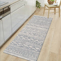 Boho Geometric Anti-Fatigue Kitchen Mat - Non-Skid PVC Floor Runner