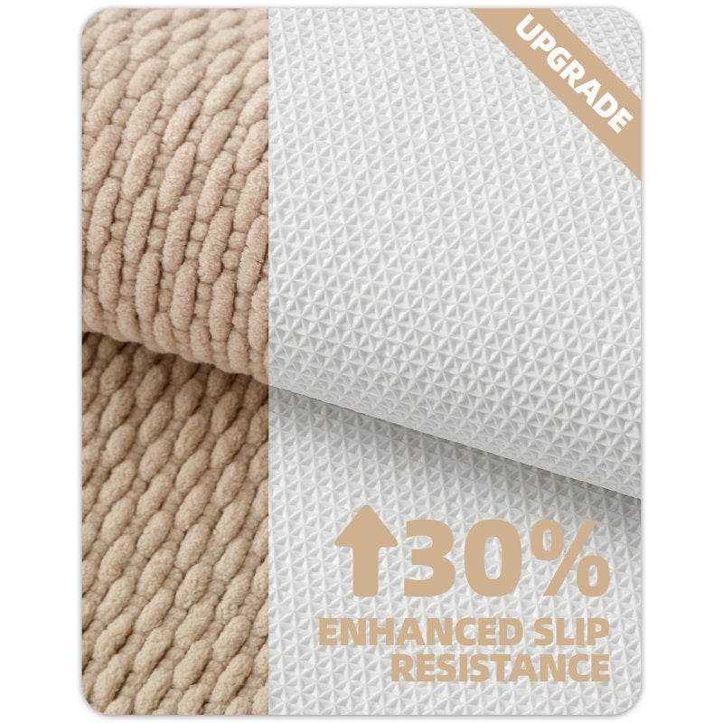 Soft Chenille Bath Rug - Non-Slip Absorbent Mat for Bathroom & Sink