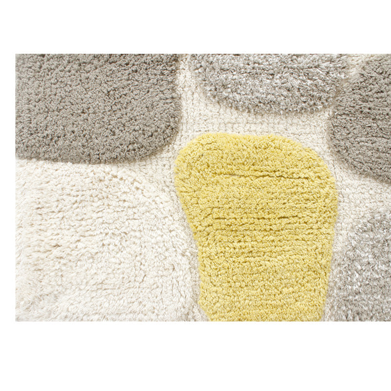 Cotton Pebble Pattern Bath Rug Runner - Non-Slip Bathroom Mat