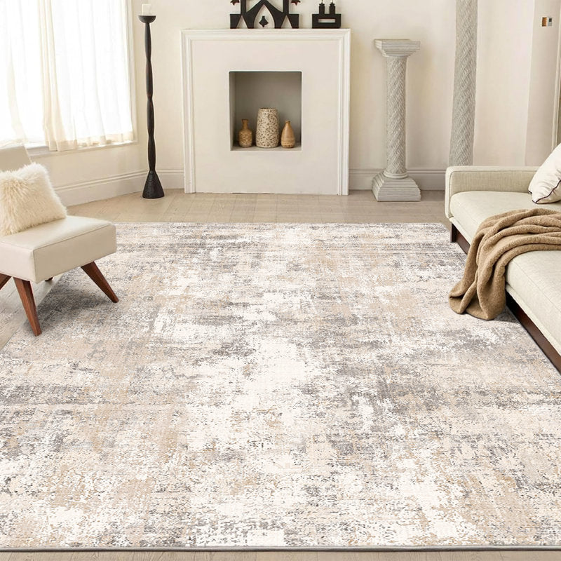 Elroy - Abstract Machine Washable Rug Faux Cashmere Living Room