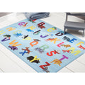 Eric Carle Alphabet Kids Area Rug - Machine Washable Playroom Decor