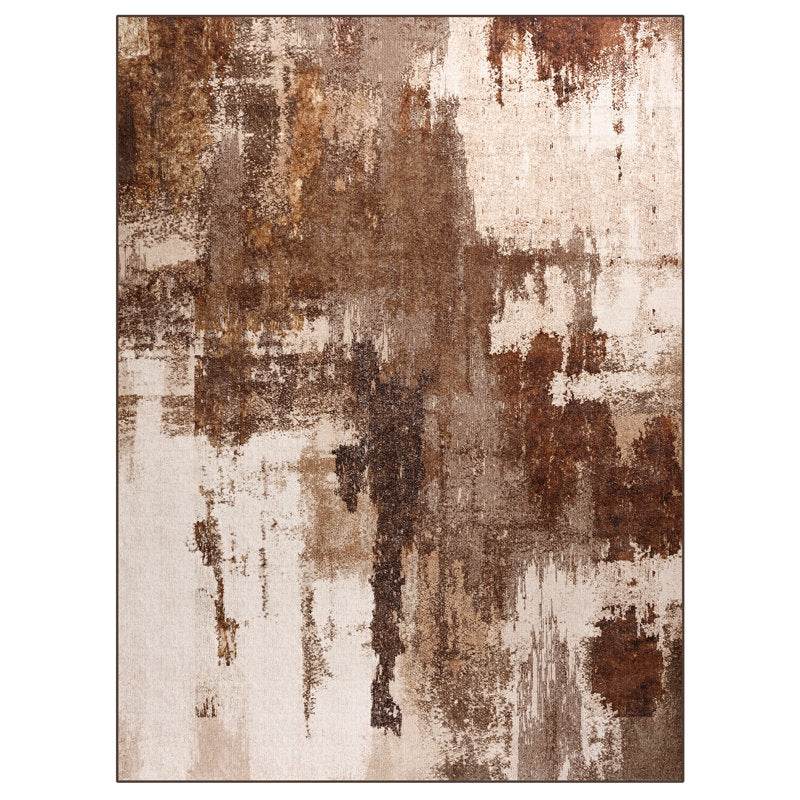 Fillender - Washable Abstract Area Rug Non-Slip Modern Living Room