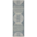 Blue Mid-Century Modern Machine Washable Indoor Rug - Jeffs