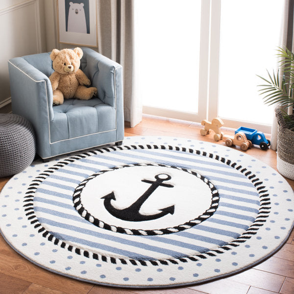 Hickman Kids Performance Rug - Sunside Sails Nautical Playroom Decor