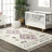 Ivory Diamond Shag Rug - Soft Performance Polypropylene - Kids & Nursery