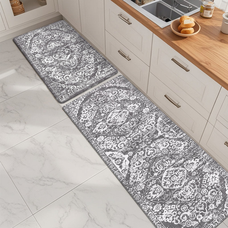 Anti-Fatigue Kitchen Mat Set PVC Foam Non-Skid Floor Rugs