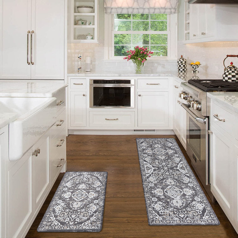 Anti-Fatigue Kitchen Mat Set PVC Foam Non-Skid Floor Rugs