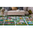 Kids City Map Play Rug - Tufted Non-Slip Green Educational Area Rug