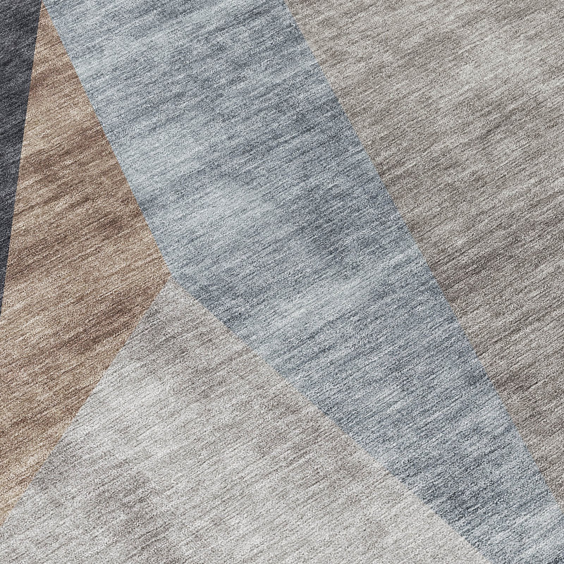 Karsyn Washable Abstract Indoor/Outdoor Runner Rug - Art Deco Style