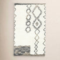 Kaylee Sahara Boho Non-Slip Machine Washable Bath Rug - Gray/Ivory