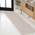 Manado - Scalloped Cottage Rug Beige/Cream Indoor/Outdoor