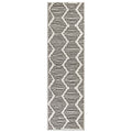 Geometric Stripe Area Rug - Modern Polypropylene Living Room Carpet