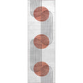 Abstract Sun Machine Washable Runner Rug - Modern Hallway Decor