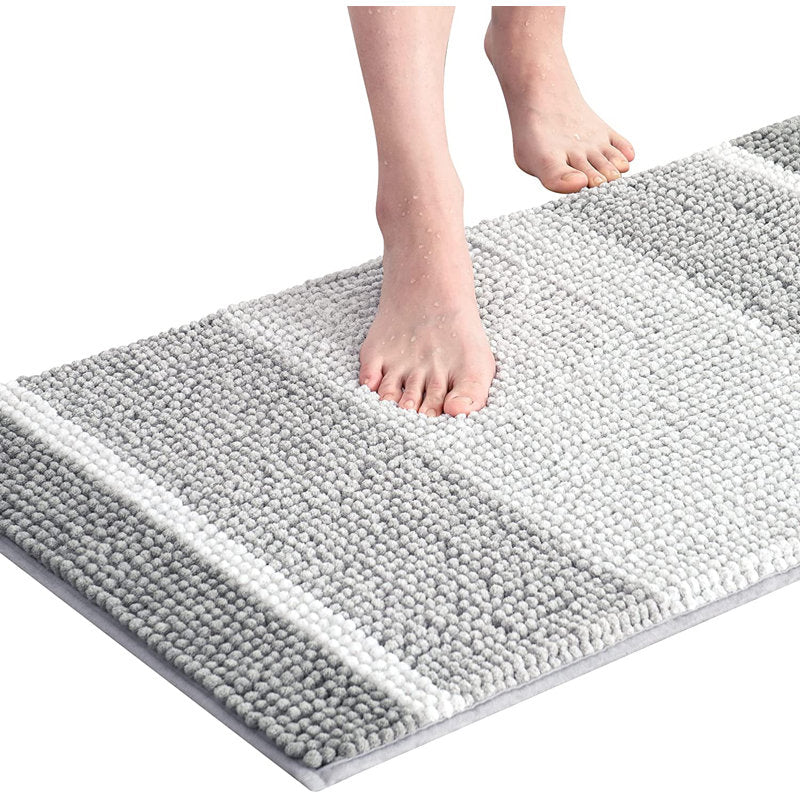 Gradient Chenille Bath Rug - Ultra Soft Absorbent Bathroom Mat