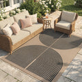 Narze - Modern Washable Jute Area Rug for Indoor & Outdoor Living