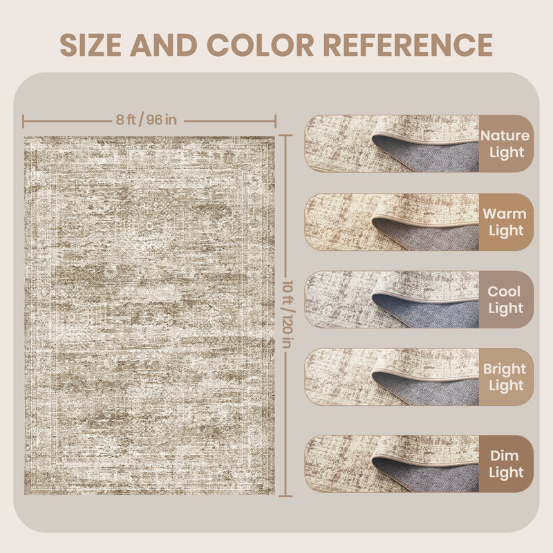 HexaModern - Washable Hexagon Area Rug Non-Slip Living Room Decor