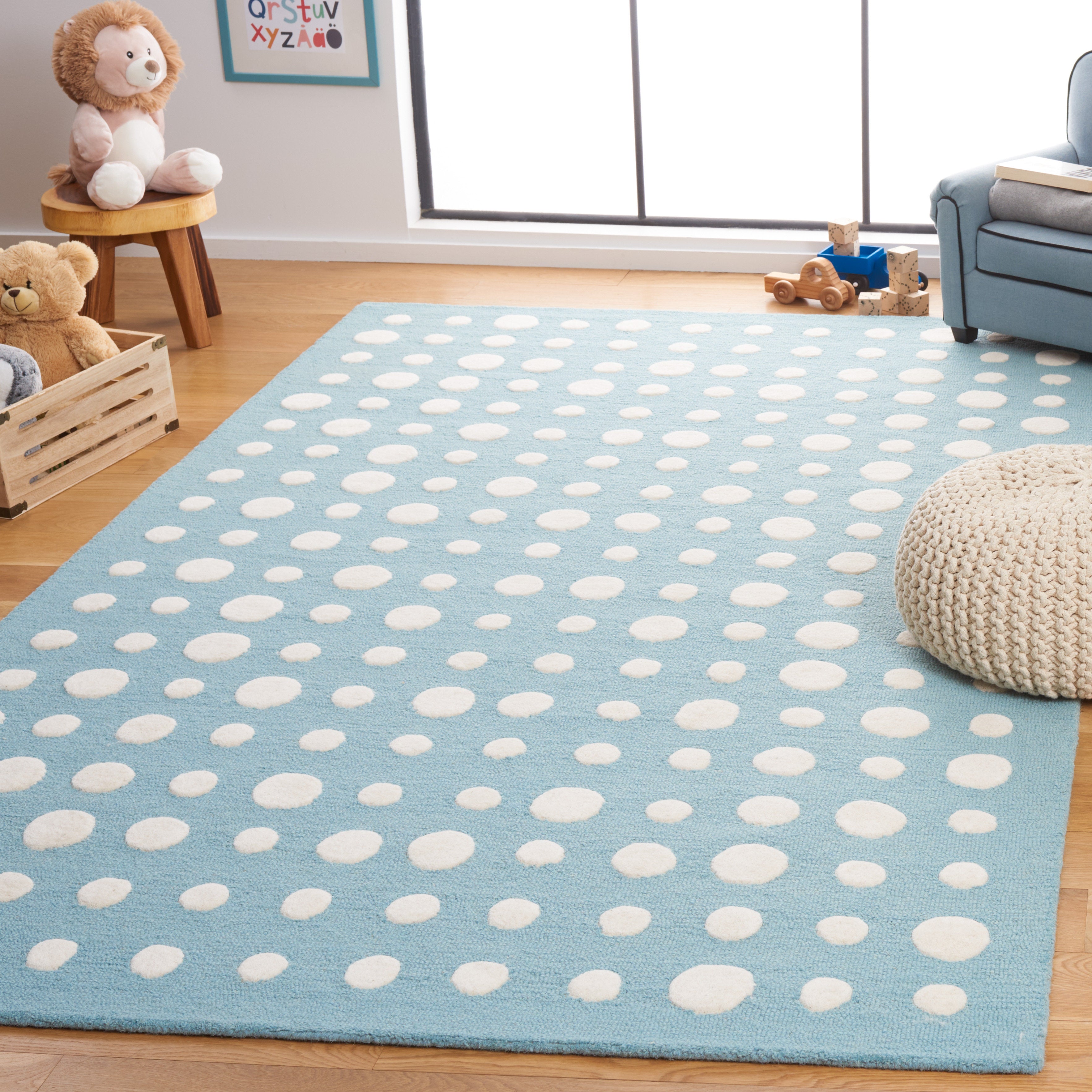 Safavieh Kids Rebollo Hand-Tufted Wool Rug - 5' x 8' Rectangle