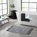 Ricardo Cotton Bohemian Bath Rug - Geometric Tassel Bathroom Mat