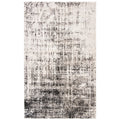 Riebe Black Rug - Industrial Geometric Area Rug for Living Room