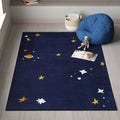 Celestial Kids Area Rug - Navy Polypropylene - Playroom Decor