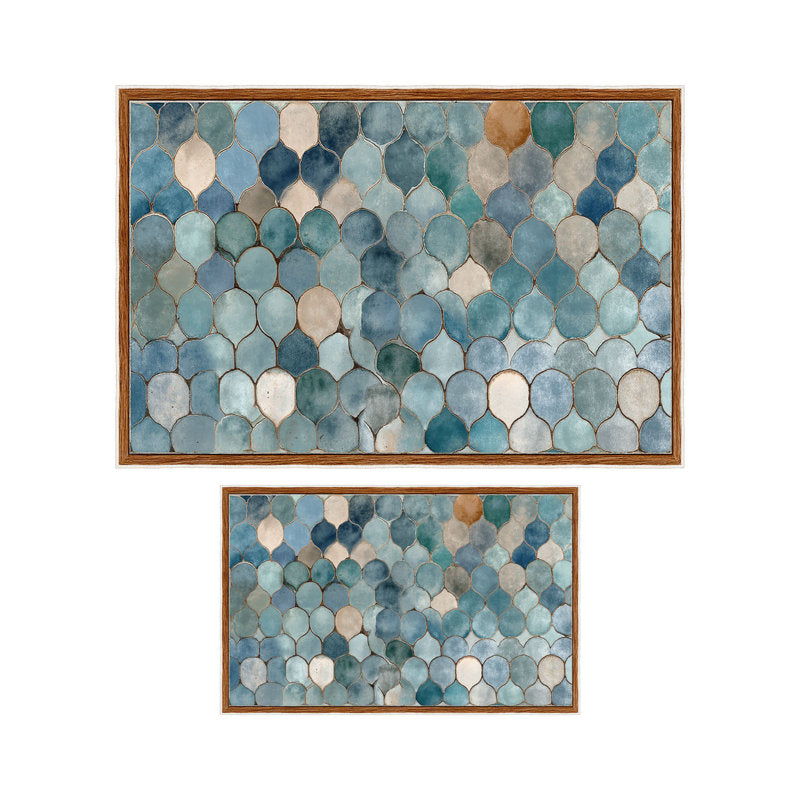 Soft Blue 2-Piece Bathmat Set - Non-Slip Polyester Bathroom Rugs