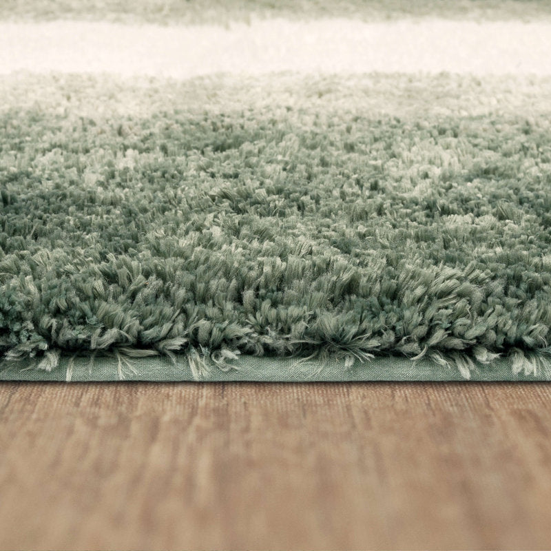 Sparkman Ombre Polyester Bath Rug - Non-Slip Machine Washable Mat