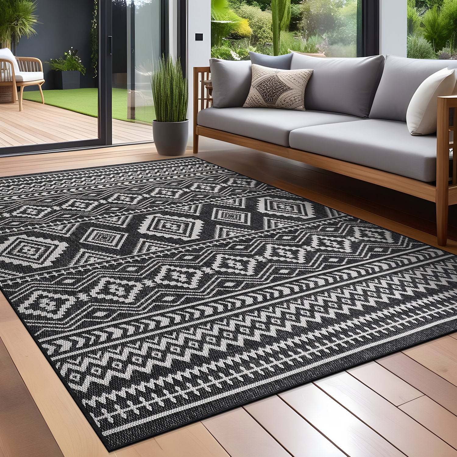 Waikiki - Boho Polypropylene Indoor/Outdoor Area Rug
